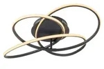 Globo Lighting Deckenleuchte &brvbar; schwarz &brvbar; Ma&szlig;e (cm): H: 12,7 &Oslash;: 60.0