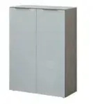 Primo Schuhschrank Gani &brvbar; grau &brvbar; Ma&szlig;e (cm): B: 88 H: 120 T: 40.0