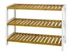 Schuhregal &brvbar; holzfarben &brvbar; Ma&szlig;e (cm): B: 70 H: 55