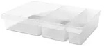 Rotho K&uuml;hlschrankorganizer-Set Loft &brvbar; transparent/klar &brvbar; Kunststoff &brvbar; Ma&szlig;e