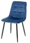 Esszimmerstuhl &brvbar; blau &brvbar; Ma&szlig;e (cm): B: 45 H: 84