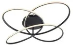 Globo Lighting Deckenleuchte &brvbar; schwarz &brvbar; Ma&szlig;e (cm): H: 13,5 &Oslash;: 80.0