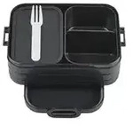 Mepal Bento-Lunchbox "To Go" Take a Break &brvbar; schwarz &brvbar; Kunststoff &brvbar; Ma&szlig;e (cm): B: