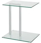 Beistelltisch &brvbar; transparent/klar &brvbar; Ma&szlig;e (cm): B: 35 H: 50