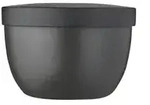 Mepal Snackpot "To Go" Ellipse &brvbar; schwarz &brvbar; Kunststoff &brvbar; Ma&szlig;e (cm): H: 7,6 &Oslash;: