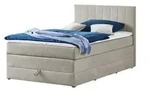 Boxspringbett mit Bettkasten &brvbar; grau &brvbar; Ma&szlig;e (cm): B: 121 H: 107