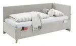 Polsterbett in Cord &brvbar; beige &brvbar; Ma&szlig;e (cm): B: 100 H: 90