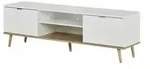 TV-Lowboard &brvbar; wei&szlig; &brvbar; Ma&szlig;e (cm): B: 160 H: 50 T: 40.0