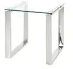 Beistelltisch &brvbar; silber &brvbar; Ma&szlig;e (cm): B: 42 H: 45