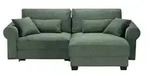 Ecksofa beidseitig montierbar Angelina klein &brvbar; gr&uuml;n &brvbar; Ma&szlig;e (cm): B: 255 H: 92 T: