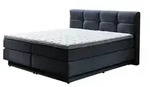 Primo Boxspringbett &brvbar; blau &brvbar; Ma&szlig;e (cm): B: 168 H: 112