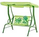 Siena Garden Kinderschaukel Froggy &brvbar; gr&uuml;n &brvbar; Ma&szlig;e (cm): B: 108 H: 110