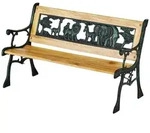 Siena Garden Kinder-Gartenbank Zoo Park &brvbar; holzfarben &brvbar; Ma&szlig;e (cm): B: 41 H: 52,5