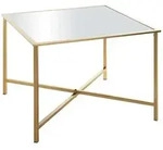 Beistelltisch &brvbar; gold &brvbar; Ma&szlig;e (cm): B: 60 H: 45