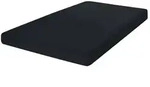 como Boxspring-Stretch-Spannbettlaken Uni Jersey 3700 &brvbar; schwarz &brvbar; Ma&szlig;e (cm): B: