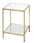 Beistelltisch &brvbar; gold &brvbar; Ma&szlig;e (cm): B: 39 H: 55