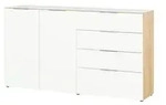 Primo Sideboard Levi &brvbar; wei&szlig; &brvbar; Ma&szlig;e (cm): B: 184 H: 102 T: 42.0