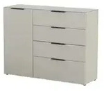 Primo Sideboard Levi &brvbar; beige &brvbar; Ma&szlig;e (cm): B: 134 H: 102 T: 42.0