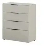 Primo Kommode Levi &brvbar; beige &brvbar; Ma&szlig;e (cm): B: 83 H: 102 T: 42.0