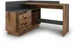 by Living Schreibtisch &brvbar; braun &brvbar; Ma&szlig;e (cm): B: 129 H: 84