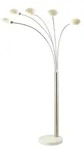 Globo Lighting Stehleuchte &brvbar; silber &brvbar; Ma&szlig;e (cm): B: 140 H: 210