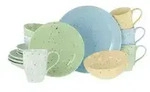 CreaTable Kombiservice Confetti &brvbar; mehrfarbig &brvbar; Steinzeug/Steingut &brvbar; Ma&szlig;e (cm):