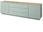 TV-Sideboard &brvbar; gr&uuml;n &brvbar; Ma&szlig;e (cm): B: 240 H: 77 T: 44.0
