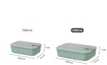 Mepal Frischhaltedose Easyclip 2.0 &brvbar; Kunststoff,Silikon &brvbar; Ma&szlig;e (cm): B: 19,8 H: 7
