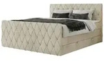 Boxspringbett mit Bettkasten &brvbar; beige &brvbar; Ma&szlig;e (cm): B: 201 H: 110