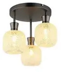 Globo Lighting Deckenleuchte &brvbar; schwarz &brvbar; Ma&szlig;e (cm): H: 30,5 &Oslash;: 33.0