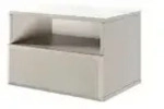 Selsey Nachtkommode h&auml;ngend in beige &brvbar; beige &brvbar; Ma&szlig;e (cm): B: 54 H: 36