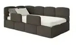 Selsey Polsterliege mit Rausfallschutz &brvbar; braun &brvbar; Ma&szlig;e (cm): B: 220 H: 88