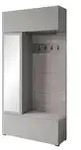 Garderobe &brvbar; grau &brvbar; Ma&szlig;e (cm): B: 115 H: 231,9