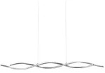 Paul Neuhaus LED-Pendelleuchte 2-flammig gedreht &brvbar; silber &brvbar; Ma&szlig;e (cm): B: 110