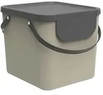 Rotho M&uuml;llsystem Albula &brvbar; braun &brvbar; Kunststoff &brvbar; Ma&szlig;e (cm): B: 39,8 H: 35,8 T: