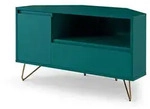 Eck-TV-Lowboard &brvbar; blau &brvbar; Ma&szlig;e (cm): B: 100 H: 58