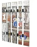Wandgarderobe &brvbar; mehrfarbig &brvbar; Holzwerkstoff,Metall &brvbar; Ma&szlig;e (cm): B: 65 H: 100 T:
