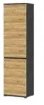 Primo Garderobenschrank Lennox &brvbar; holzfarben &brvbar; Ma&szlig;e (cm): B: 54 H: 200 T:...
