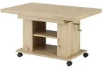 Couchtisch &brvbar; holzfarben &brvbar; Ma&szlig;e (cm): B: 60 H: 51