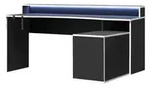 Gamingtisch &brvbar; schwarz &brvbar; Ma&szlig;e (cm): B: 200 H: 91,1 T: 125.4