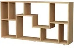 Standregal &brvbar; wei&szlig; &brvbar; Ma&szlig;e (cm): B: 116 H: 58