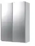 Schwebet&uuml;renschrank Queen &brvbar; wei&szlig; &brvbar; Ma&szlig;e (cm): B: 135 H: 198 T: 65.0