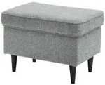Hocker Oskar &brvbar; grau &brvbar; Ma&szlig;e (cm): B: 63 H: 43 T: 42.0