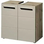 Waschbeckenunterschrank Gols &brvbar; beige &brvbar; Ma&szlig;e (cm): B: 60 H: 62 T: 31.0