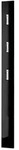 Garderobenpaneel Rainbow &brvbar; schwarz &brvbar; MDF-Platte &brvbar; Ma&szlig;e (cm): B: 15 H: 170...