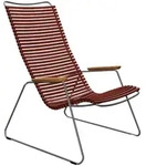 Houe CLICK Lounge Chair mit Bambusarmlehnen Paprika