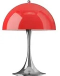 Louis Poulsen Panthella 250 Tischleuchte Portable V3 Chrome Opal Red