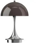 Louis Poulsen Tischleuchte Panthella 160 Portable V3 Chrome Opal Brown