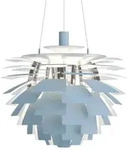 Louis Poulsen Artichoke Pendelleuchte &Oslash; 60 cm 1x100W E27 Dusty blue/ high...