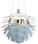 Louis Poulsen Artichoke Pendelleuchte &Oslash; 60 cm 1x100W E27 Dusty blue/brass...
